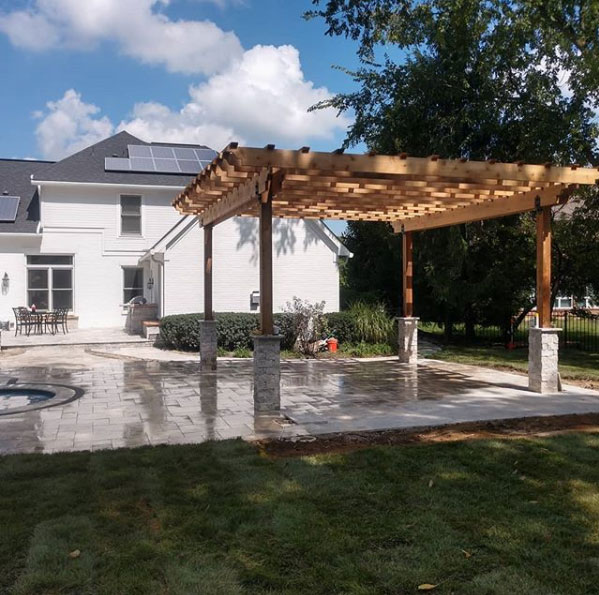 Travertine Patio