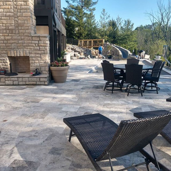 Silver Travertine Patio