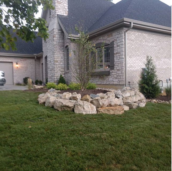 Rustic Boulder Wall